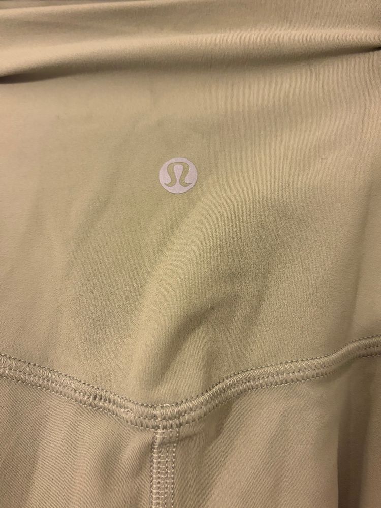 Lululemon olive Green Leggings UK 8 imagen 4
