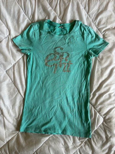 Esprit Turquoise Studded Logo T-Shirt
