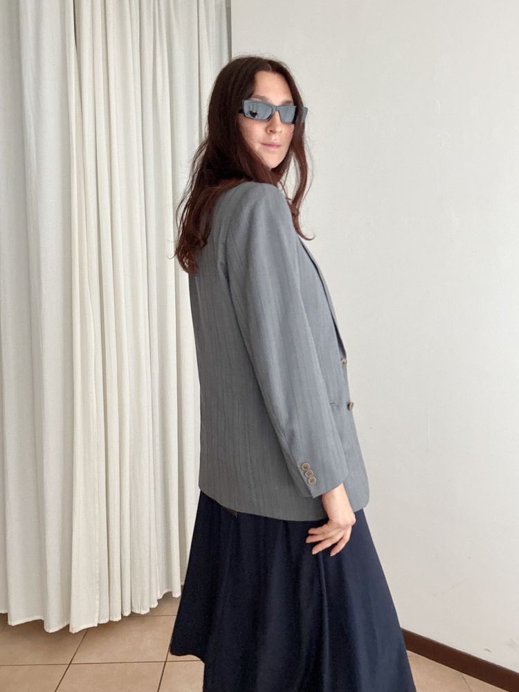Blazer lana grigio 48 5