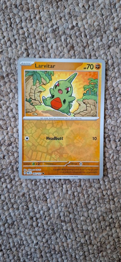 Larvitar Pokémon Card