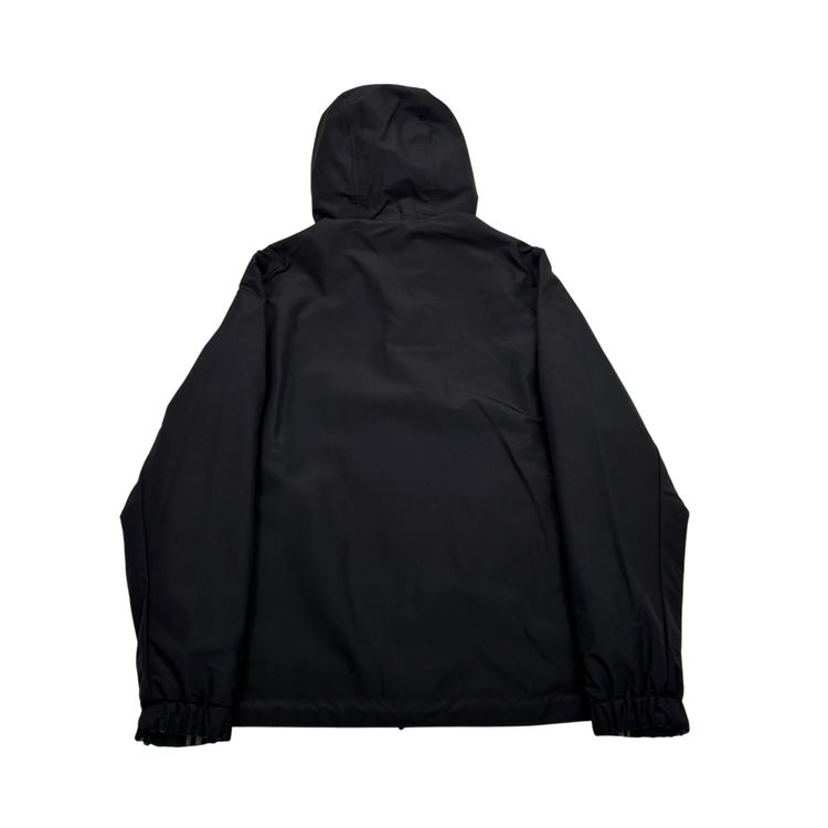 Burberry Black and grey Checked Reversible Hooded Jacket 6