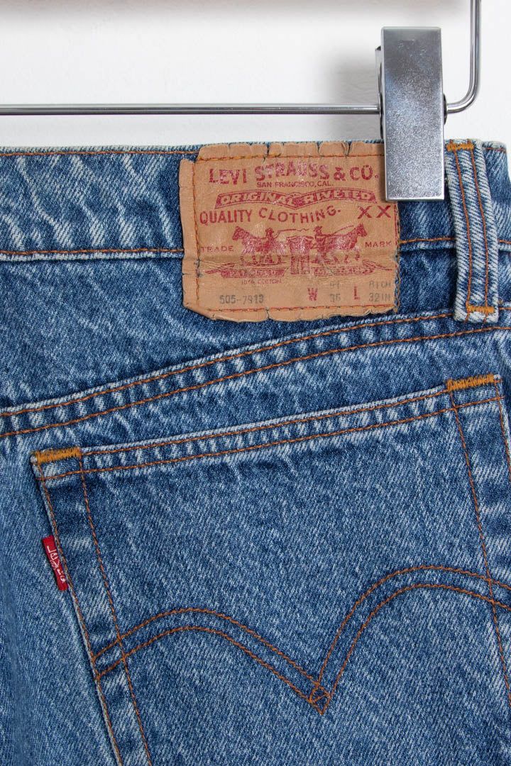 Immagine di Levi's 505 High Waisted Denim Jeans (UK 14) 6
