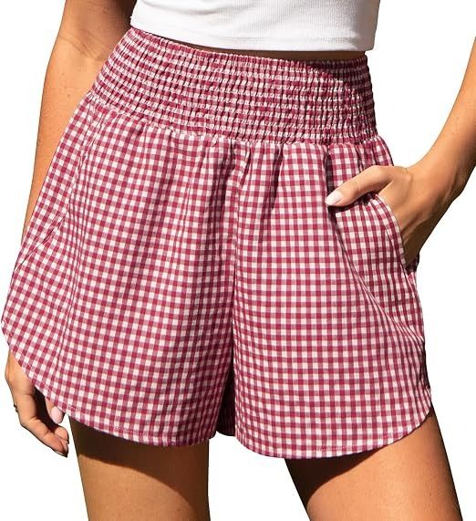 Red And White Gingham Shorts image 2
