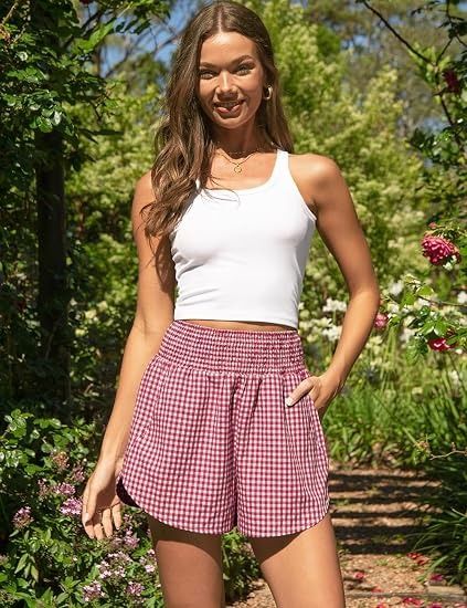 Red And White Gingham Shorts image 3