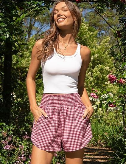 Red And White Gingham Shorts image 4
