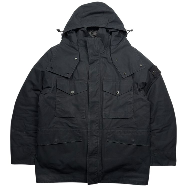 A/W 22 Stone Island O-Ventile Ghost Dutch Rope Down Jacket - Black image 6