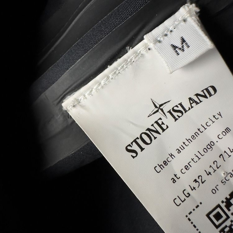 A/W 22 Stone Island O-Ventile Ghost Dutch Rope Down Jacket - Black image 11