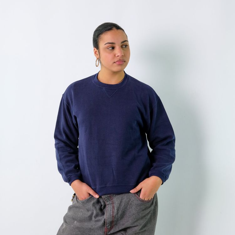 Navy Blue 90s Russell Athletic Sweatshirt (S) image 6