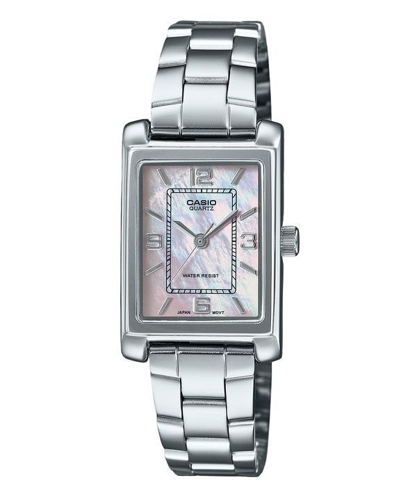 Casio Standard Analog Stainless Steel Mother Of Pearl Dial Quartz LTP-1234DS-4A Women's Watch image 1