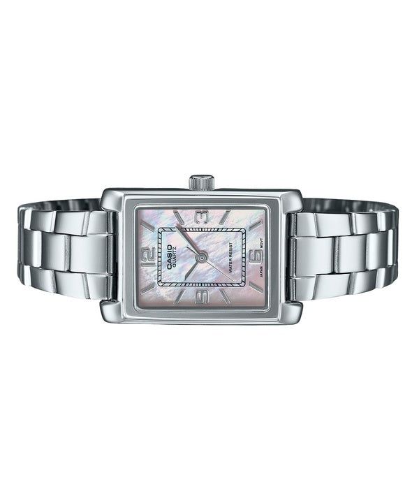 Casio Standard Analog Stainless Steel Mother Of Pearl Dial Quartz LTP-1234DS-4A Women's Watch image 4