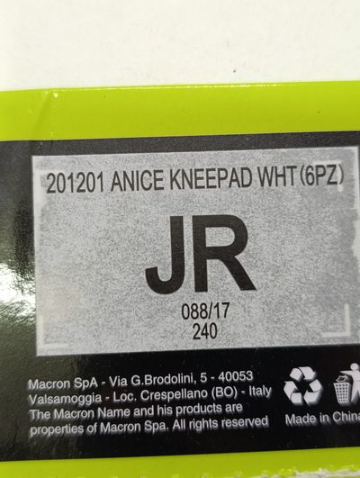 Macron anice kneepad ginocchiera volley size JR pallavolo 5