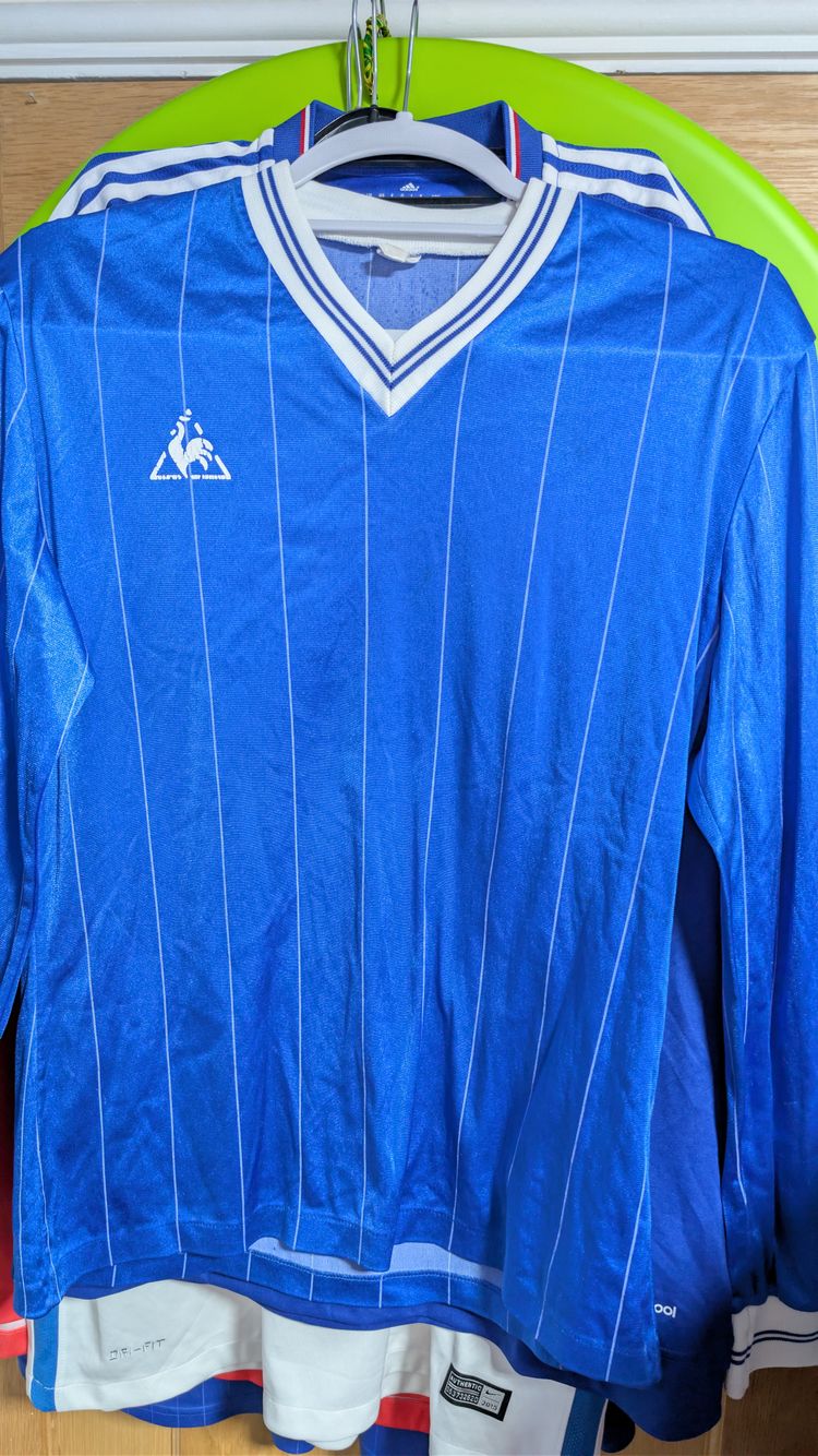 Le Coq Sportif Blue Long Sleeve Sports Jersey