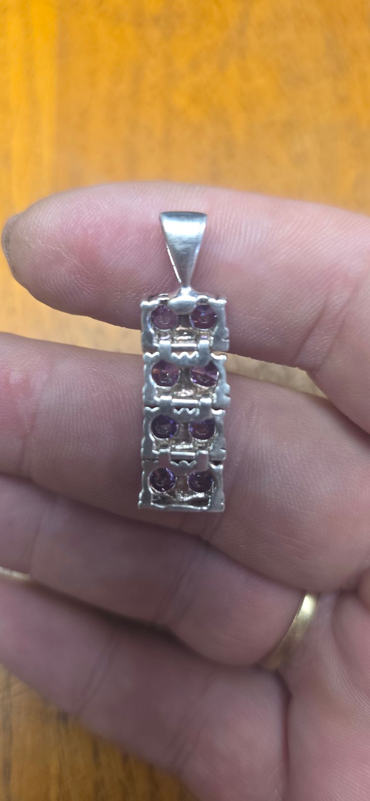 £30,  925 sterling Silver Pendant With Purple Stones image 5