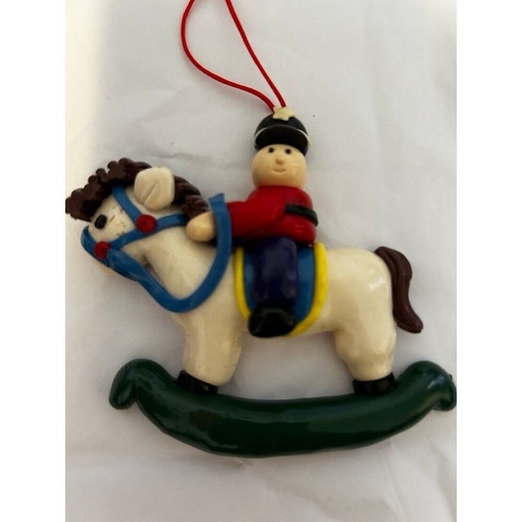 Rocking Horse Ornament With Rider image 1