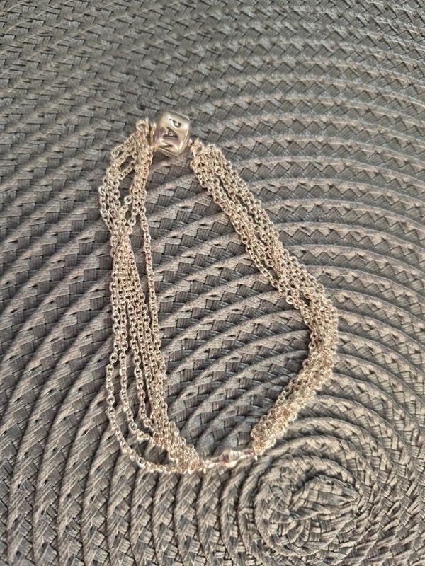 Silver Multi-Chain Bracelet image 2