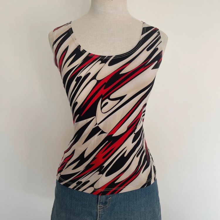 Abstract Sleeveless Tank Top imagen 2