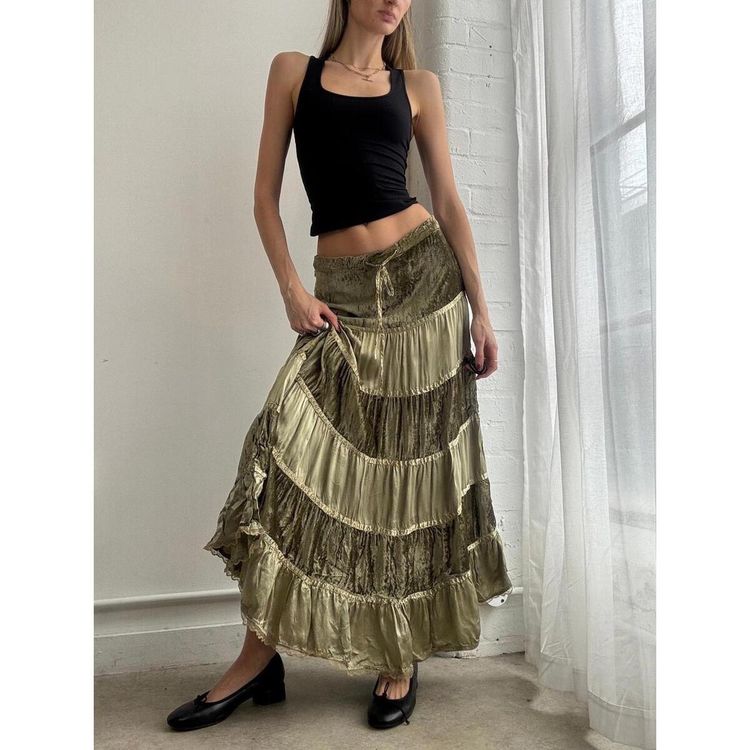 Long Tiered Skirt
