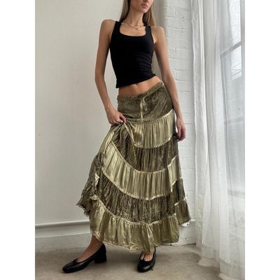 Long Tiered Skirt