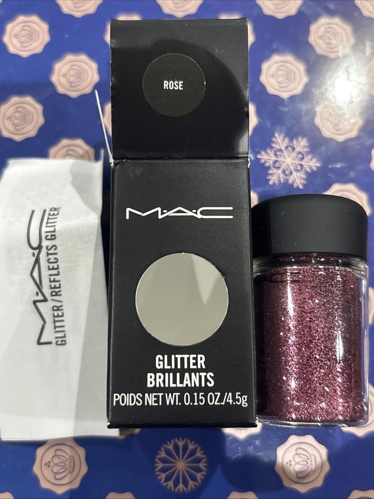 MAC Glitter Brilliants Pigment Eye Shadow Liner - ROSE Genuine Mac BNIB image 1