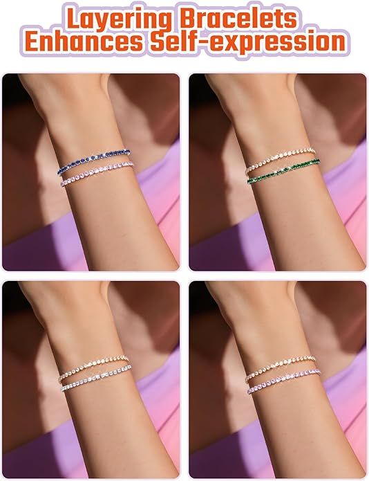 Simulated Diamond Tennis Bracelet 4