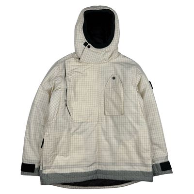 Stone Island 2020 Cream Reflective Ripstop Chine Primaloft Jacket - Small