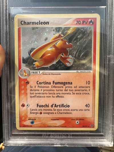 Charmeleon Secret Rare - Pokémon TCG EX Drago 99/97 ITA - Gradata Beckett 8,5