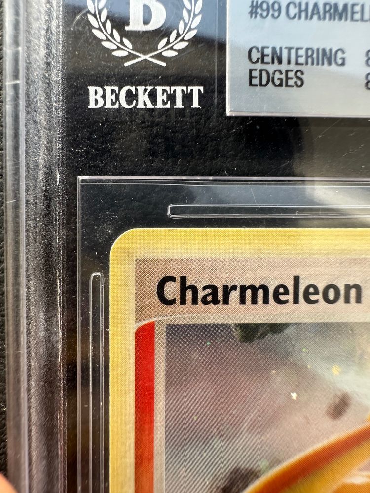 Charmeleon Secret Rare - Pokémon TCG EX Drago 99/97 ITA - Gradata Beckett 8,5 obraz 2