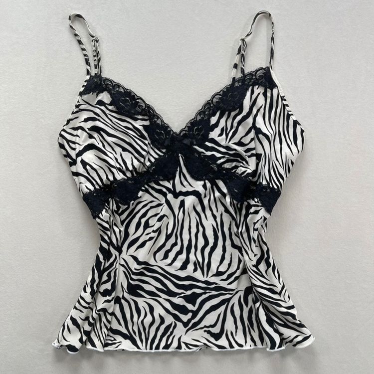Studio Donatella Zebra Print Camisole Top