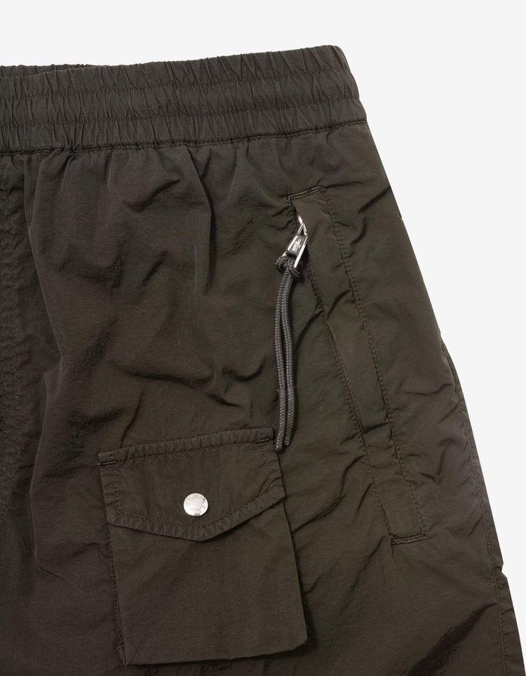 Moncler Dark Green Nylon Bermuda Shorts image 2