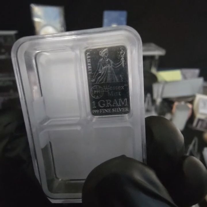 Liberty Wessex Mint 1 Gram Silver Bar - Bullion