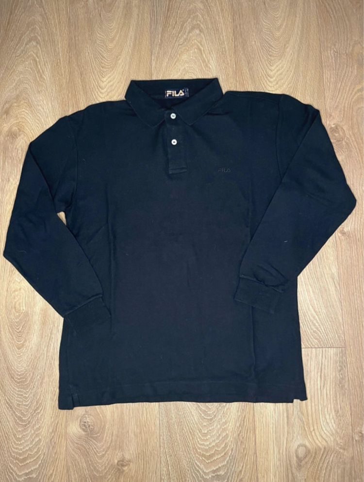 Fila Fila Black Long Sleeve Polo Shirt taglia XL product image