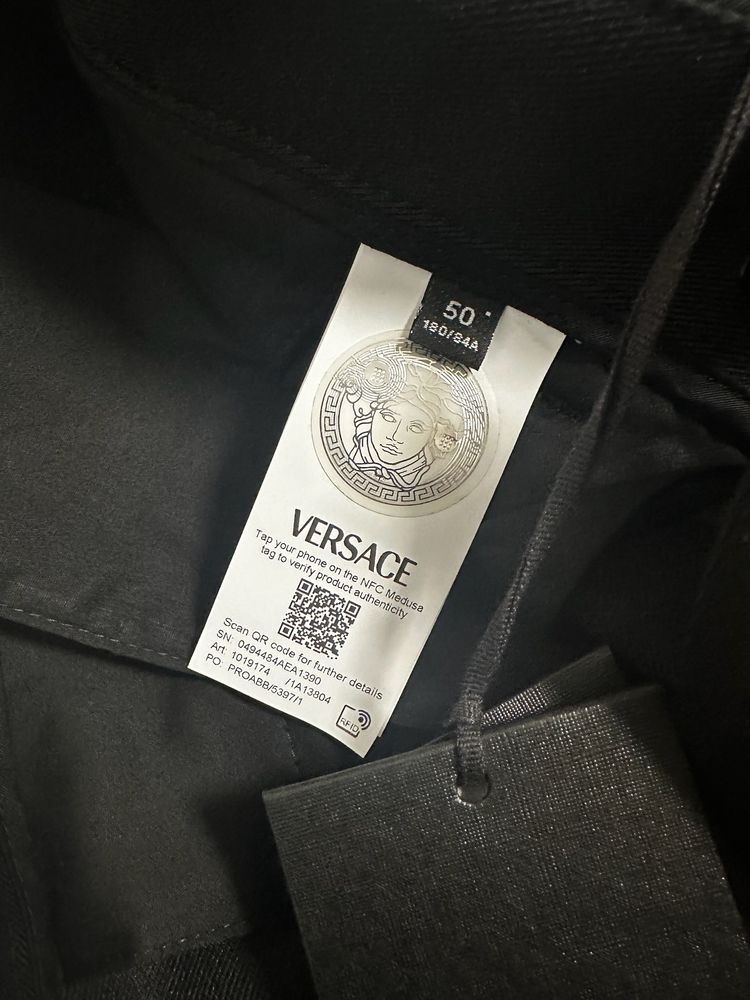 Versace Black Cargo Pants 5