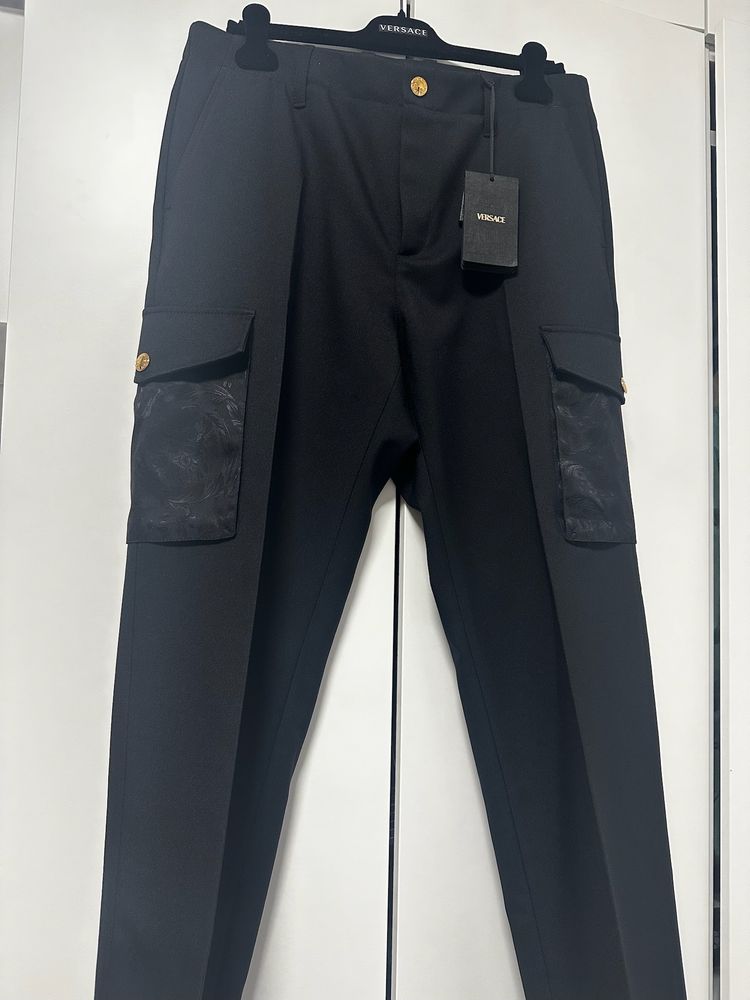 Versace Black Cargo Pants 8