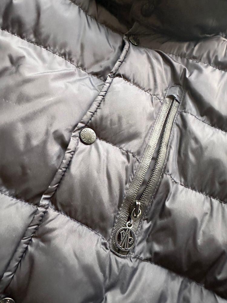 Moncler Black Puffer Jacket 2000’s (XL) obraz 3