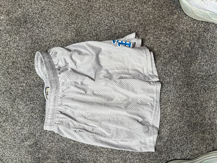 White Mesh Shorts