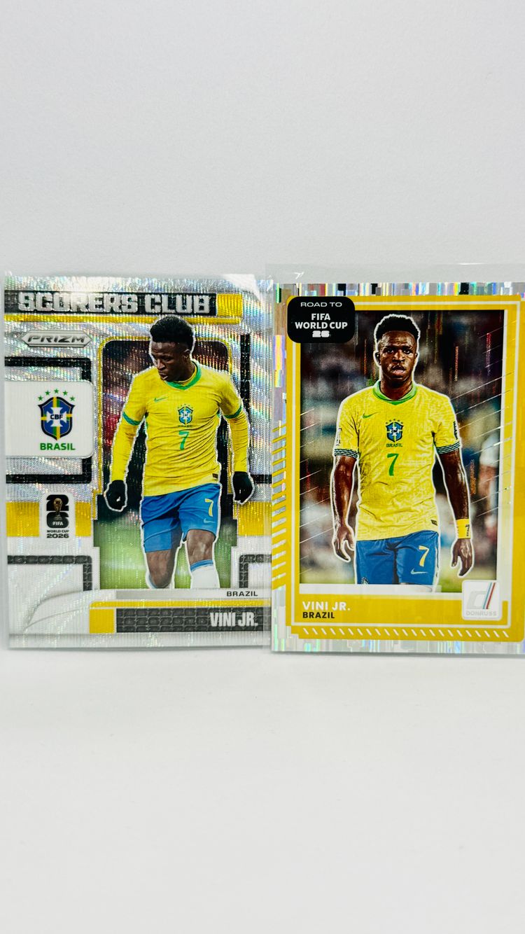 Immagine di x2 - Vini Jr. - Brasil - Scorers Club Silver Wave + Donruss Silver 1