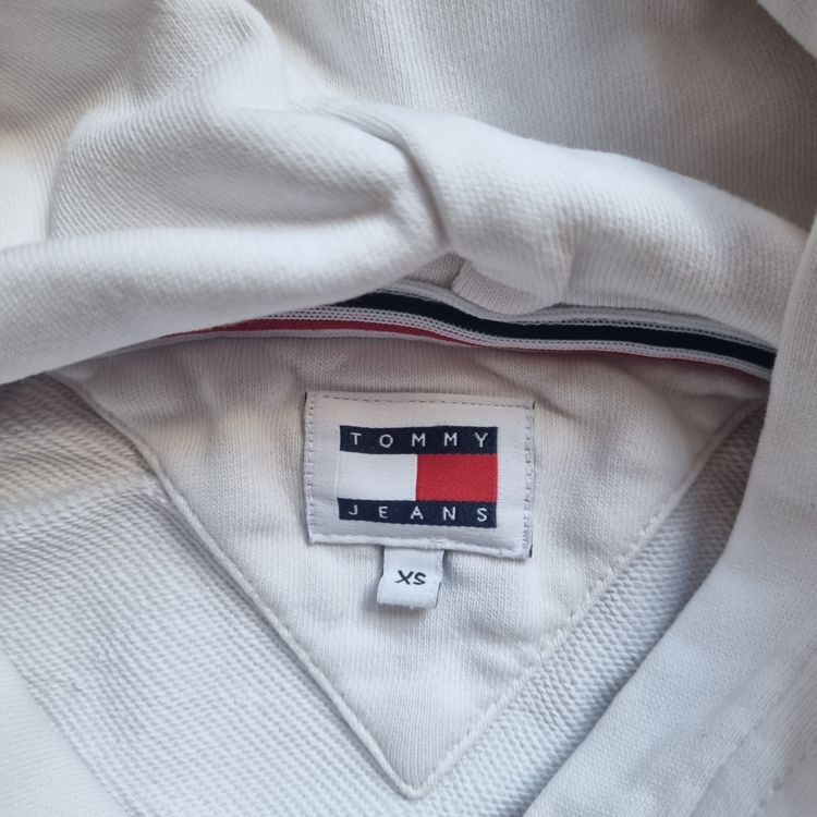 Tommy Jeans White Hoodie With Graphic And Text image 4