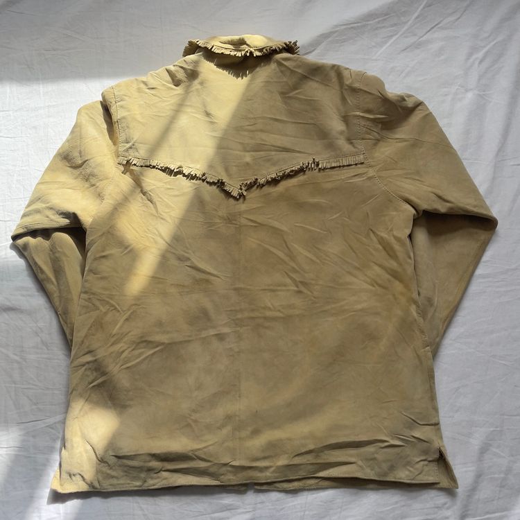 Y2K American Canyon Cream  Suede Leather Jacket image 4