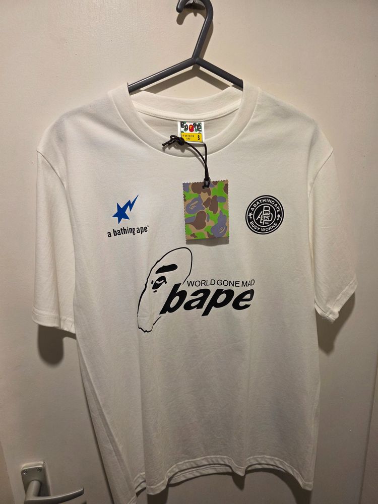 A Bathing Ape White Graphic T-Shirt image 1