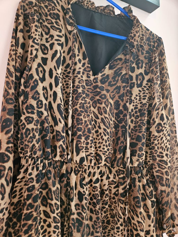 Leopard Print Dress obraz 3