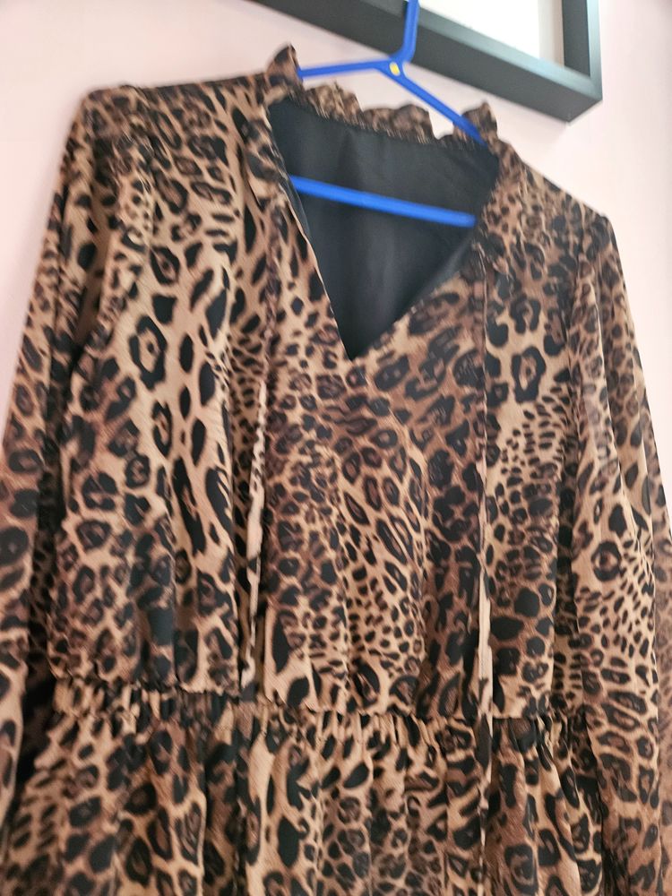 Leopard Print Dress obraz 4