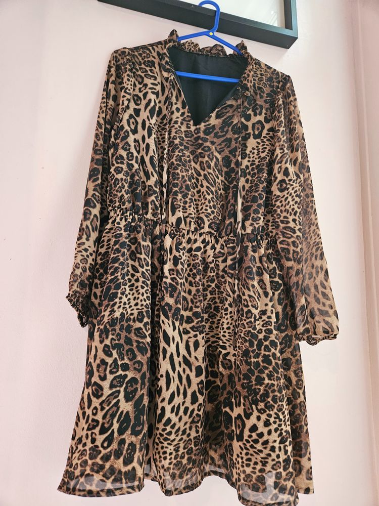Leopard Print Dress obraz 2