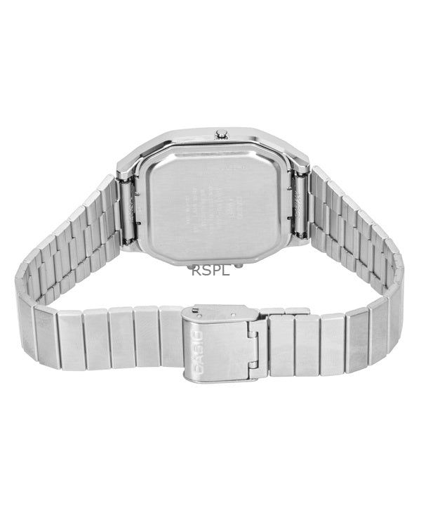 Casio Vintage Analog Digital Stainless Steel Silver Dial Quartz AQ-240E-7A Unisex Watch imagen 3