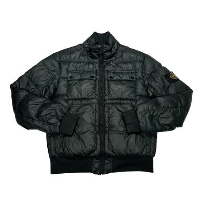 Stone Island Green Garment Dyed Down_26 GR X SQM_N Puffer Jacket