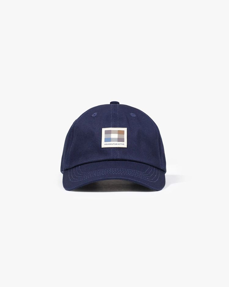 Aquascutum Aquascutum Iconic Rubber Patch Baseball Cap Navy product image