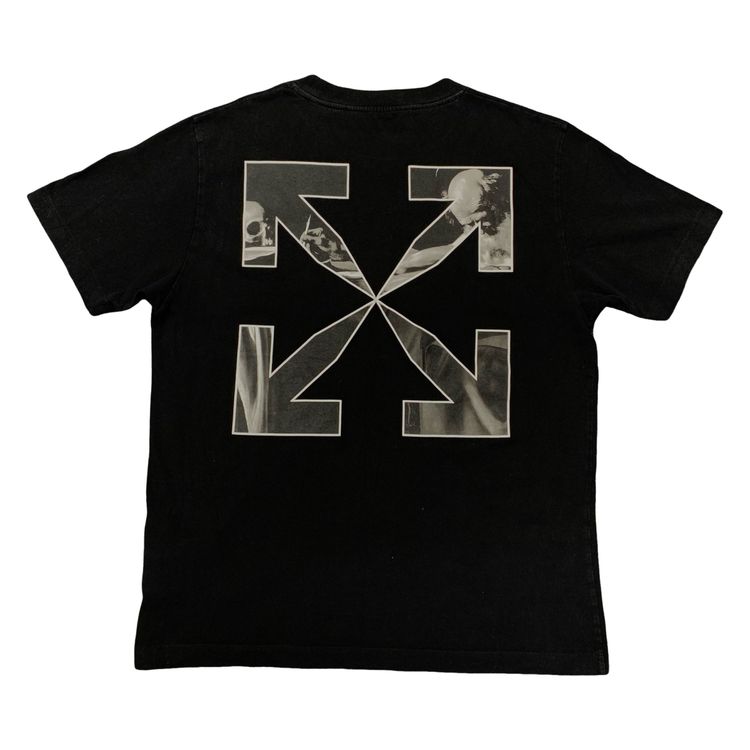 Off White Large Tee Caravaggio Arrows Black T-Shirt Virgil Abloh