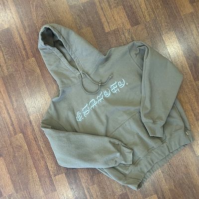 Supreme Blackletter Hooded Sweatshirt Dusty Brown Taglia M (Usata)