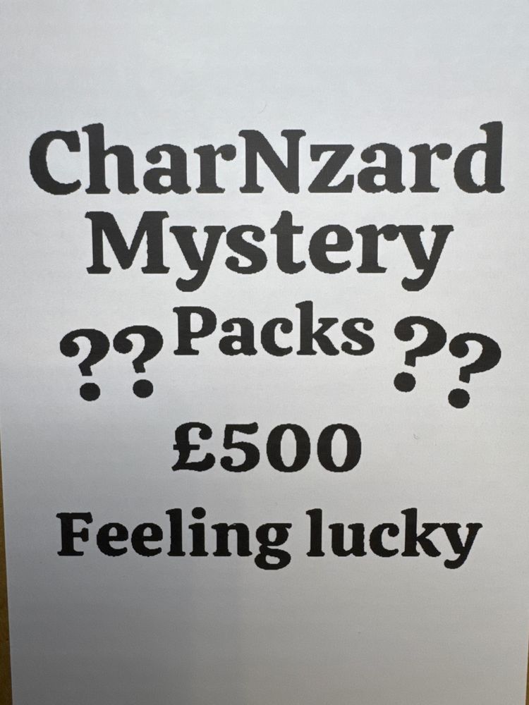 Charnzard Mystery Packs £500