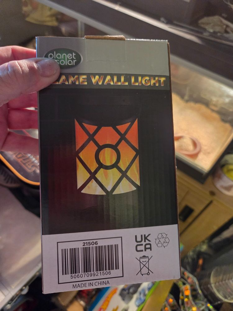 Planet Solar Flame Wall Light