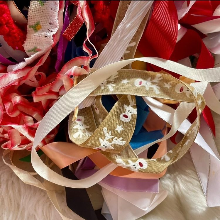 Assorted Decorative Ribbons And Trims In Butterfly Print Box image 5